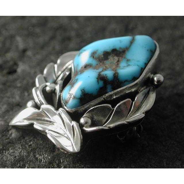 シルバーアクセサリー ブローチ インディアンジュエリー ナバホ