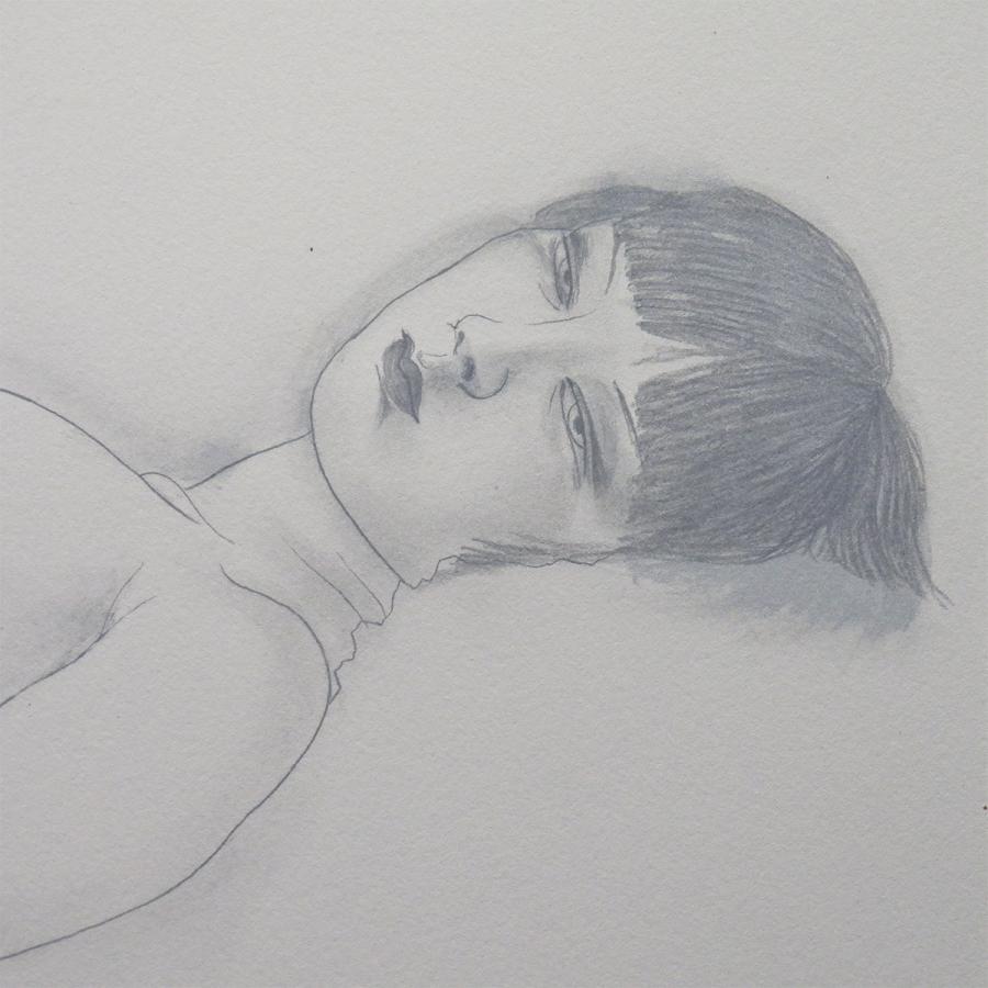 加山又造 横になる裸婦II-2 人物画 作家直筆サイン 美人画 女性像 