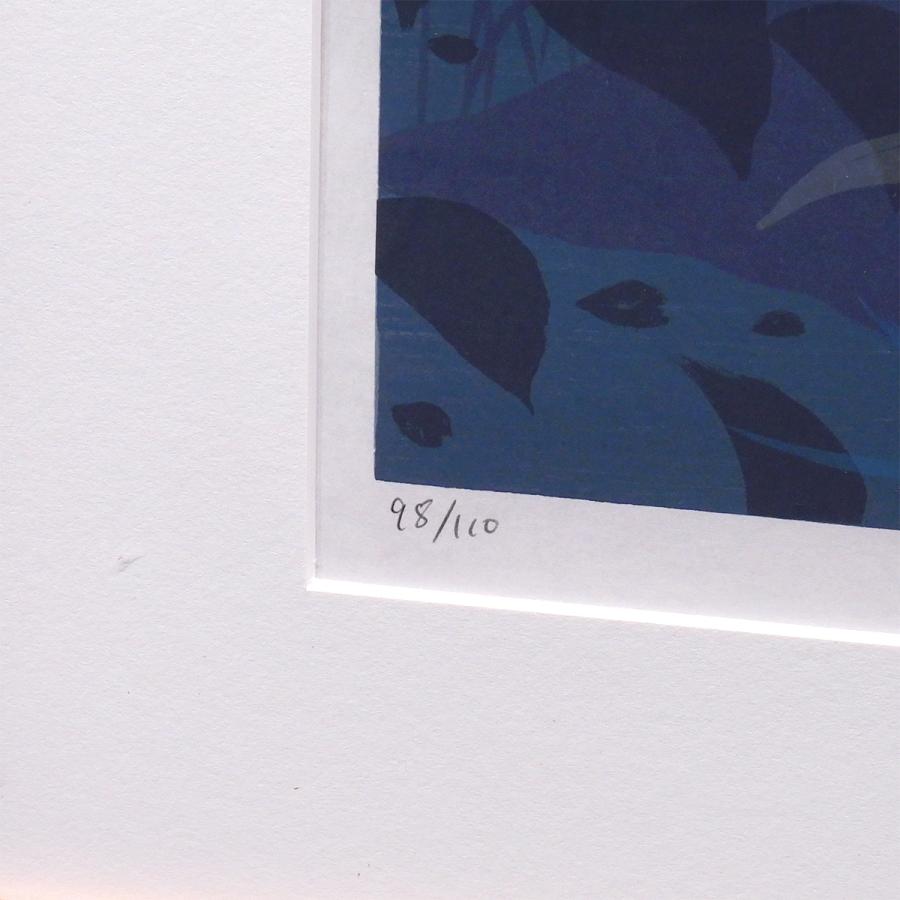 千住博 川辺:水の惑星より 風景画 作家直筆サイン ウォーターフォール