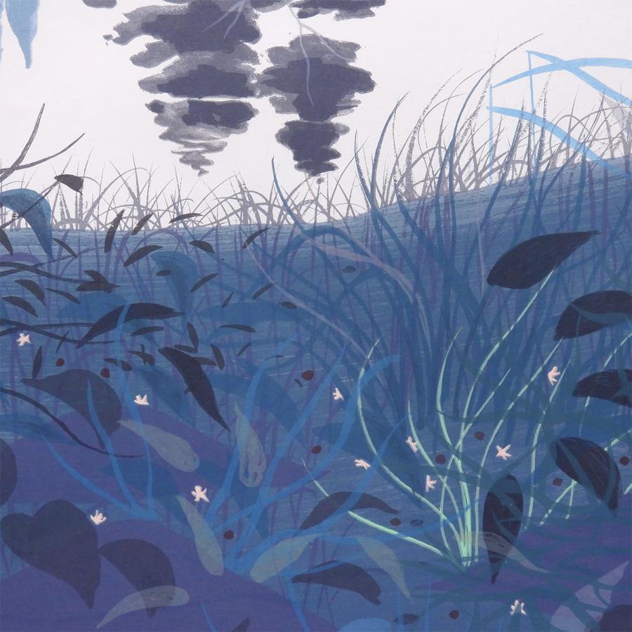 千住博 川辺:水の惑星より 風景画 作家直筆サイン 日本画 版画 絵画 真作保証 千住博 川辺:水の惑星より 風景画 作家直筆サイン 日本画 版画 絵画