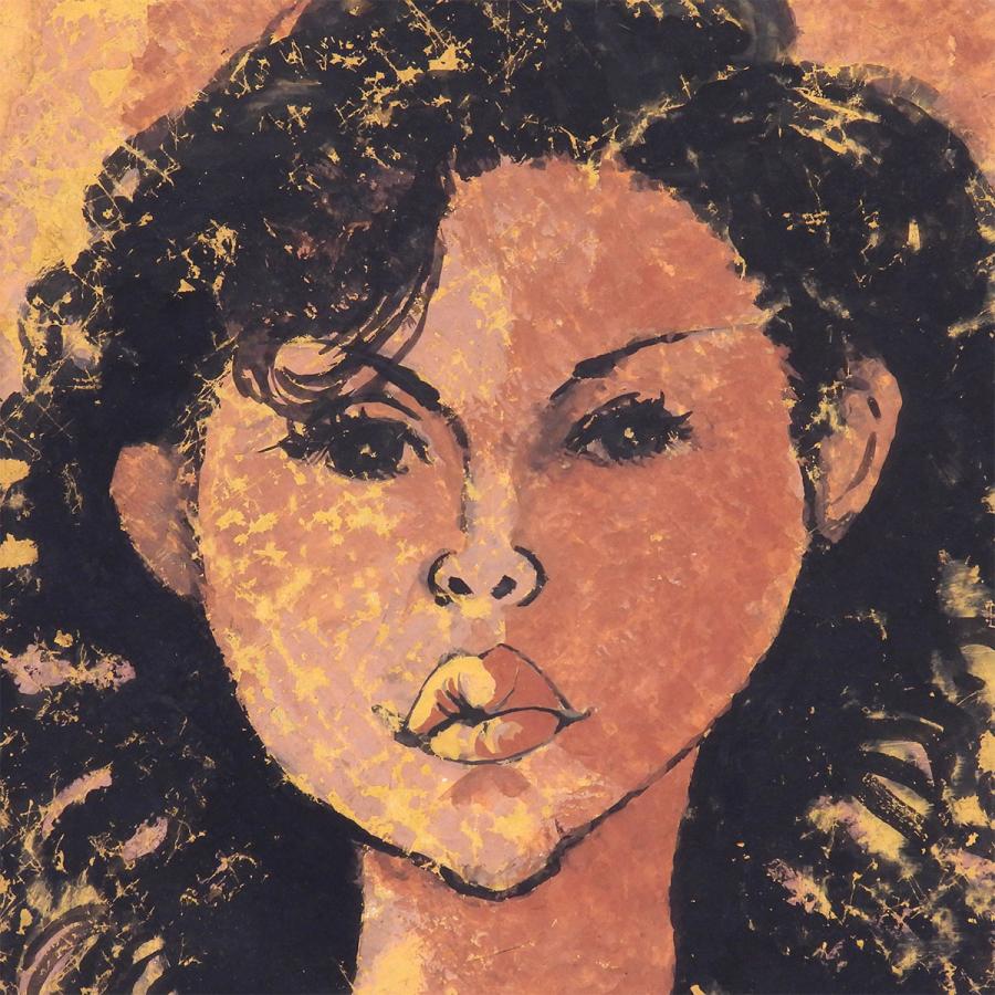 中村直人 女の顔 紙にグワッシュ6号 人物画 女性像 美人画 代表的モチーフ 解説付き アート インテリア 原画 絵画 真作保証 値下げ交渉可能 |  | 05