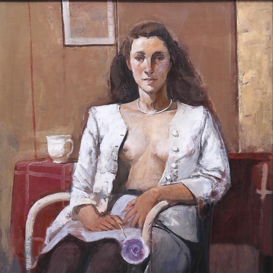 増田常徳 女性像 油彩10号 人物画 裸婦 美人画 油絵 アート インテリア 解説付き 裸婦展準大賞 人気作 原画 絵画 真作保証 値下げ交渉可能 |  | 03