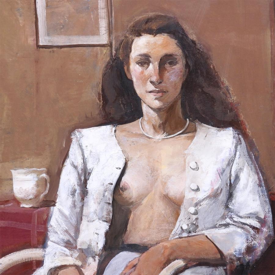 増田常徳 女性像 油彩10号 人物画 裸婦 美人画 油絵 アート インテリア 解説付き 裸婦展準大賞 人気作 原画 絵画 真作保証 値下げ交渉可能 |  | 07
