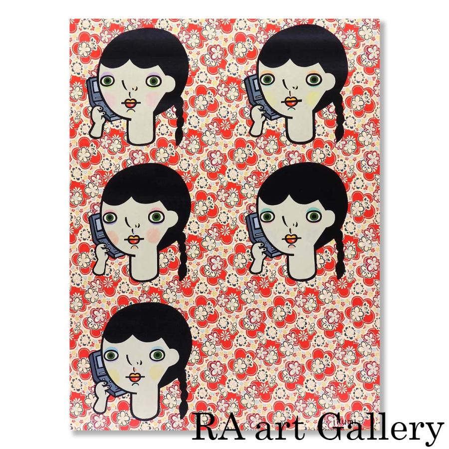 長沢郁美 無言の電話 和紙にアクリル25号 人物画 抽象画 女性像 現代アート コミュニケーション 携帯 原画 絵画 真作保証 | 