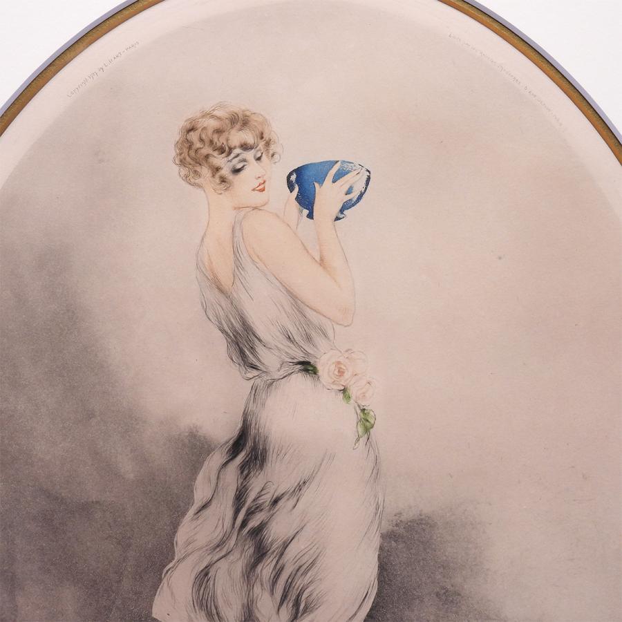 ルイ・イカール 朝食 人物画 女性像 美人画 動物画 犬 作家直筆サイン アート 骨董品 1月11日まで展示 版画 絵画 真作保証 最終値下げ |  | 03