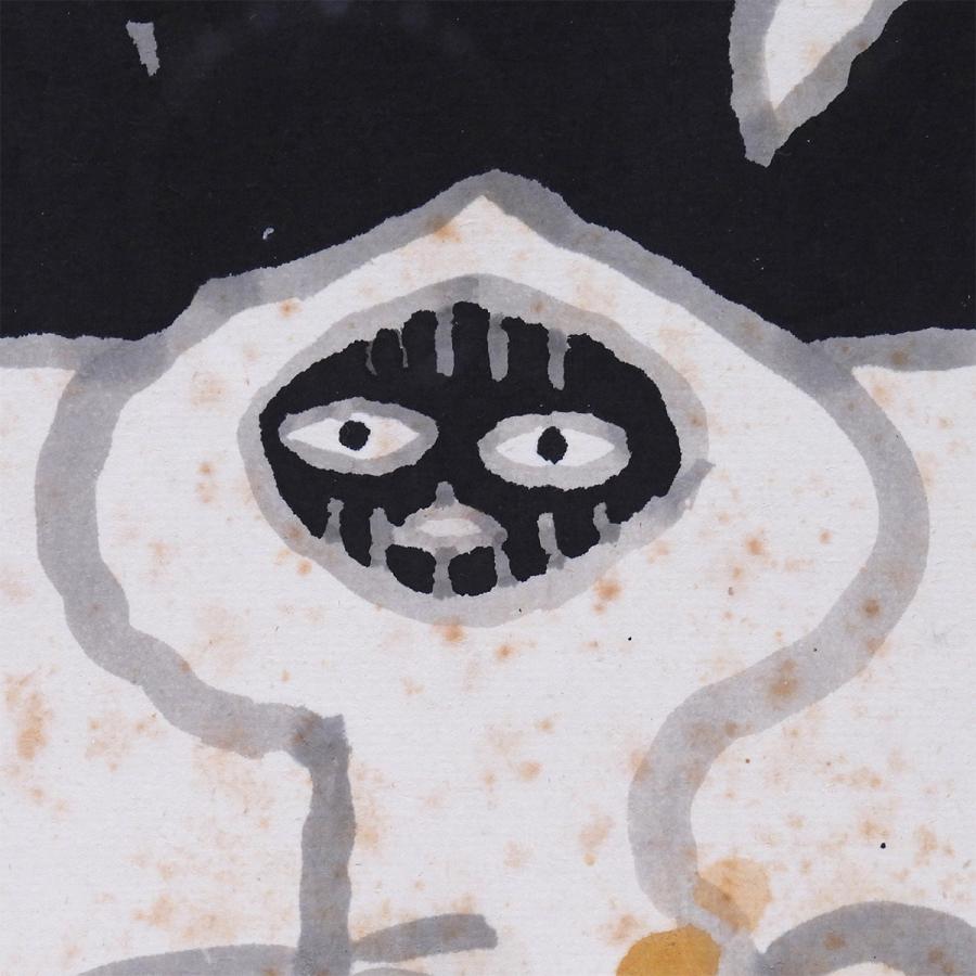 畦地梅太郎 山男 水墨 人物画 貴重原画 山岳版画家 解説あり 美術館所蔵作家 男性像 自然 畏怖 美しさ 凝縮 絵画 真作保証 |  | 05