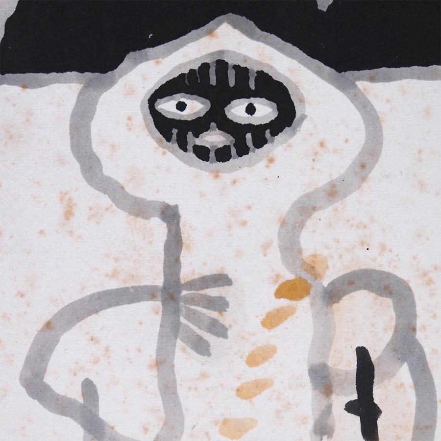 畦地梅太郎 山男 水墨 人物画 貴重原画 山岳版画家 解説あり 美術館所蔵作家 男性像 自然 畏怖 美しさ 凝縮 絵画 真作保証 |  | 06