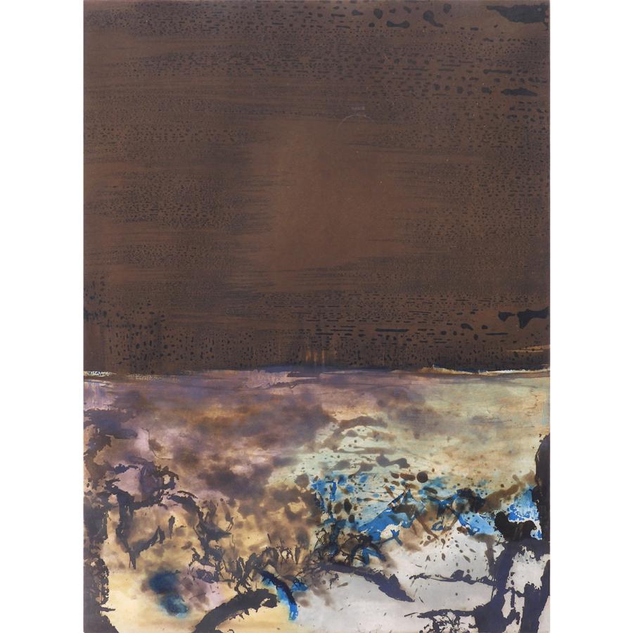 ザオ・ウーキー 趙無極 sans titre, 1986 風景画 抽象画 作家直筆サイン 現代中国絵画 巨匠 Zao WOU-KI 版画 絵画 真作保証 値下げ交渉可能 |  | 01