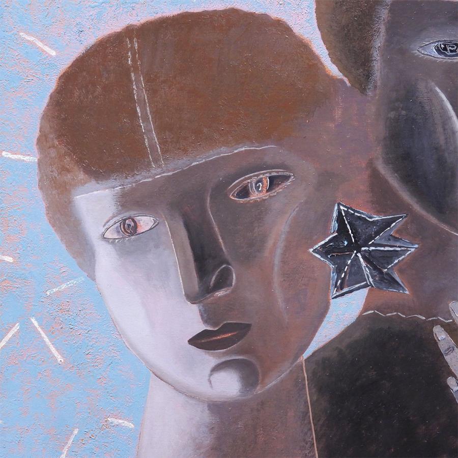 林敬二 かげ シシリア 油彩12号 人物画 解説あり 師:林武 山口薫 コンセプトアート 光と影 二面性 原画 油絵 絵画 真作保証 |  | 05