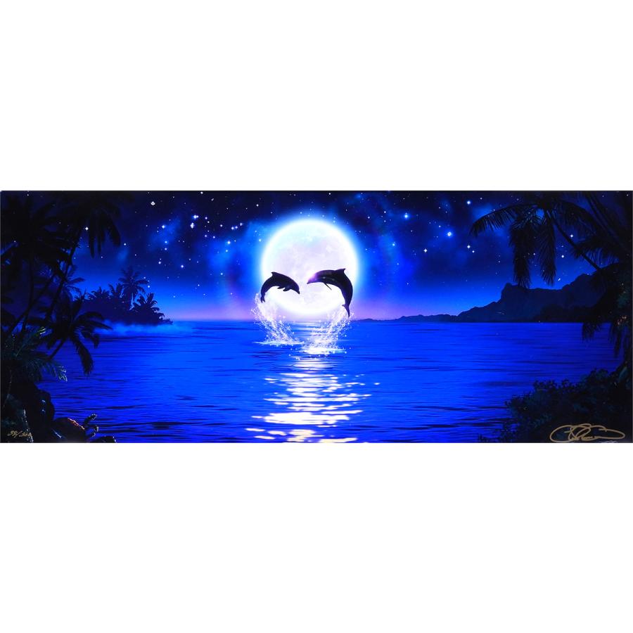 ラッセン ミスティックライトツインズ 動物画 版画手彩 ダイヤ3個付 作家直筆サイン イルカ マリンアート 美品 絵画 真作 値下げ交渉可能 |  | 01