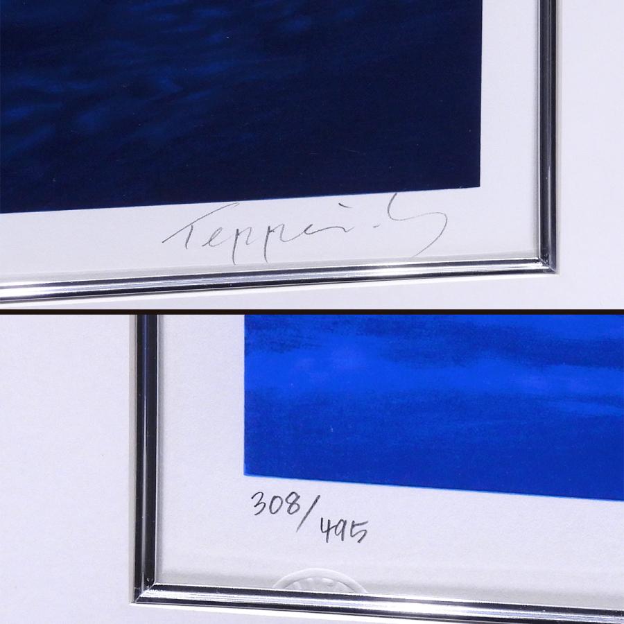 笹倉鉄平 月光浴 風景画 作家直筆サイン 夜景 月 海 代表作 ギリシャ ミコノス 解説 シルクスクリーン 版画 絵画 真作保証 値下げ交渉可能 |  | 02