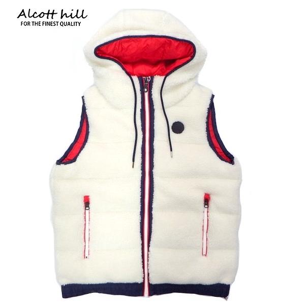 Alcott hill(アルコット ヒル) ジップアップ ボア ダウンベスト