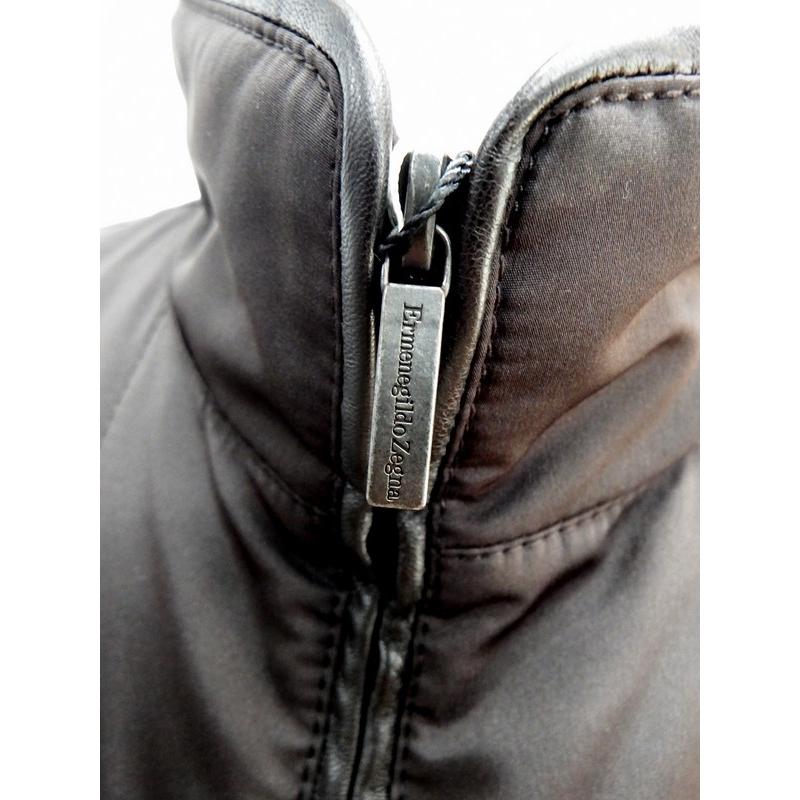 ZEGNA Ermenegildo Zegna(エルメネジルド ゼニア) レザーパイピン 中綿 