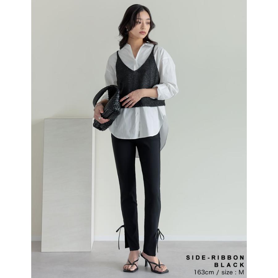 Re:EDIT パンツ スキニー レディース ストレッチパンツ スリット Re:EDIT パンツ スキニー レディース ストレッチパンツ スリット