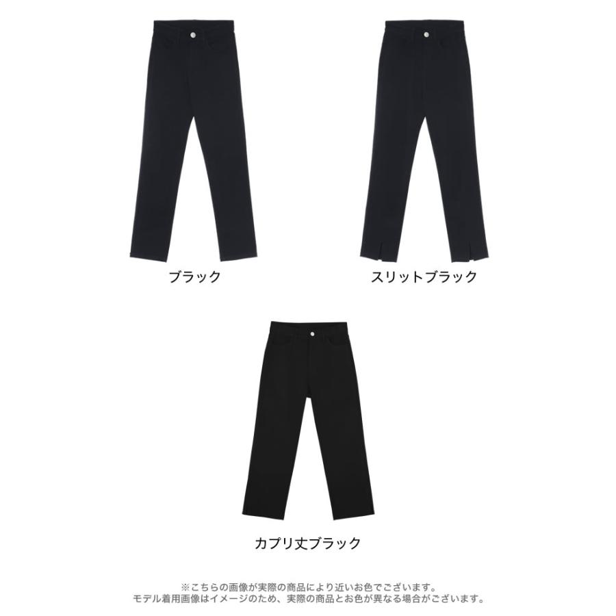スキニーパンツ レディース パンツ 低身長 XL ストレッチ レギンス 美脚 ラク伸び シーズンレス ポケットあり カプリ丈 春夏[mb] | Re:EDIT | 20