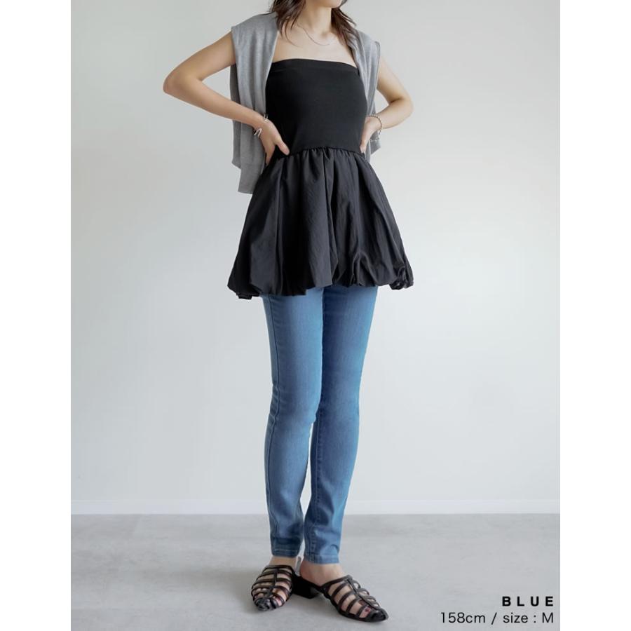 ジーンズ デニム デニムパンツ レディース 11色 豊富なサイズ展開 スキニーパンツ ストレッチ 伸びる 細見え ポケットあり 送料無料 春夏[mb] | Re:EDIT | 23