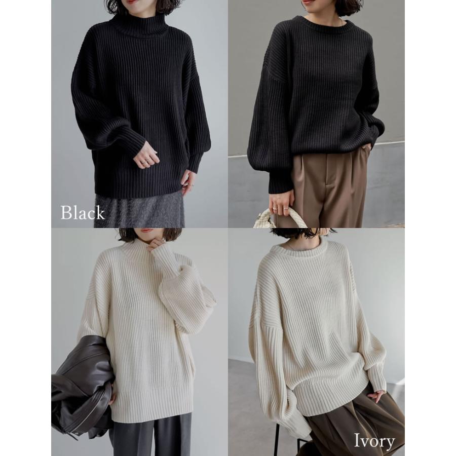 Re:EDIT（リエディ） ニット トップス 長袖 レディース M/L 10色 畦