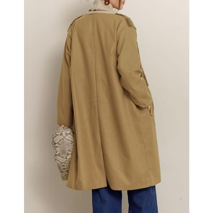 コート レディース アウター ノーカラー 襟なし ミディアム丈 フェイクファー 19 冬 Reedit リエディ 通販 Yahoo ショッピング