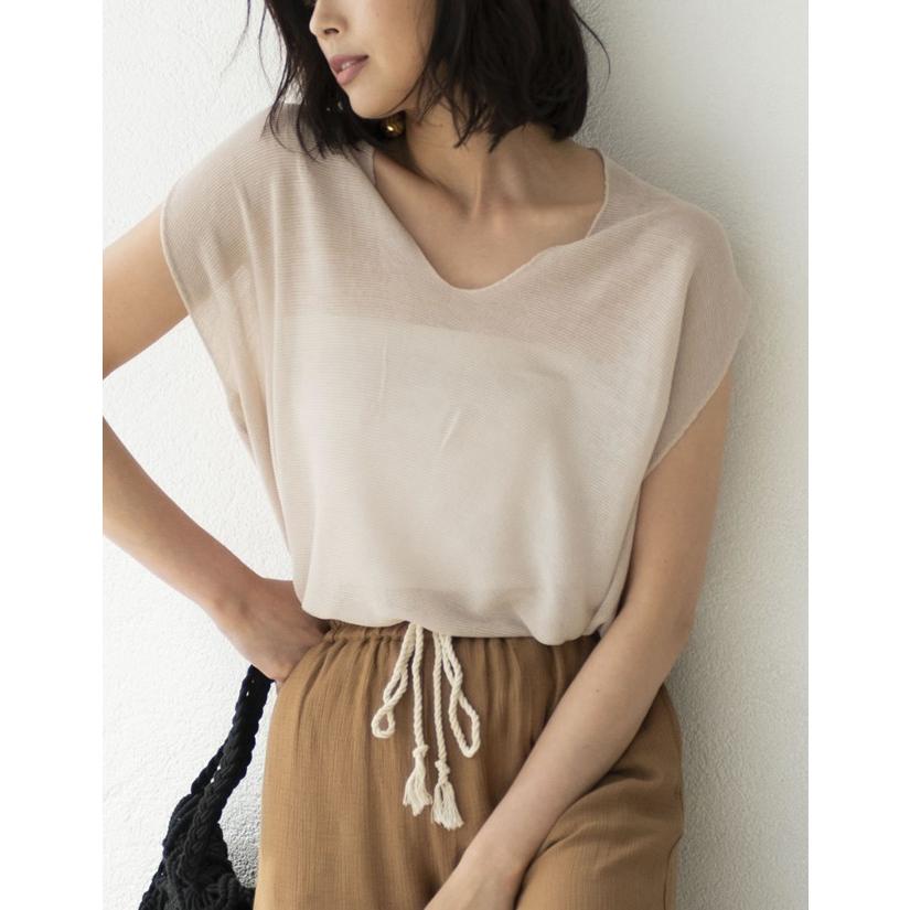 トップス レディース サマーニット 半袖 ゆったり 通勤 オフィスカジュアル夏 Reedit リエディ 通販 Yahoo ショッピング