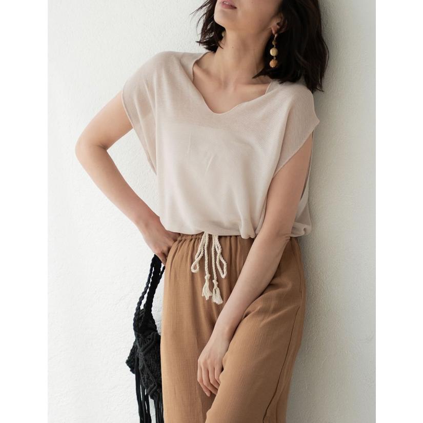 トップス レディース サマーニット 半袖 ゆったり 通勤 オフィスカジュアル夏 Reedit リエディ 通販 Yahoo ショッピング