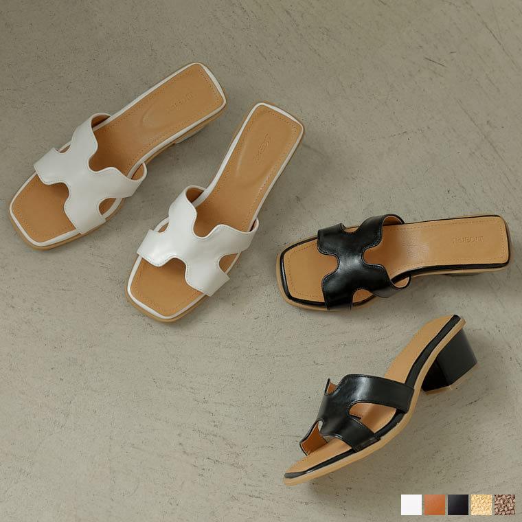 Limited Price サンダル レディース ローヒール ミュール スクエアトゥ 小さいサイズ 大きいサイズ Reedit リエディ 通販 Yahoo ショッピング