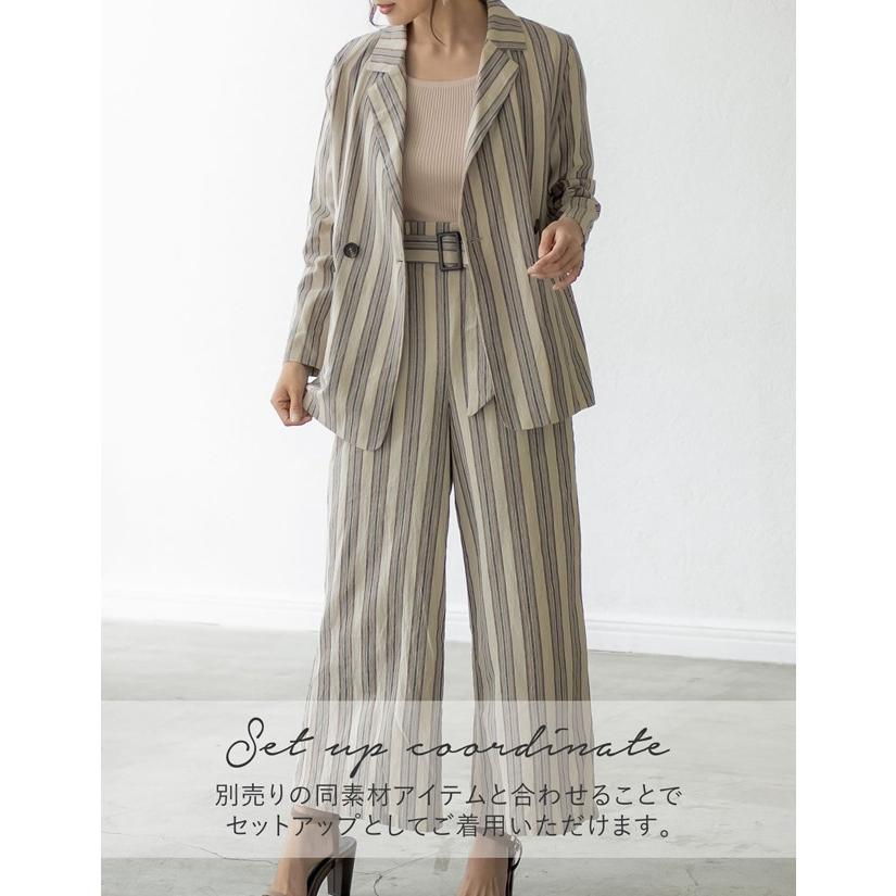 アウトレットセール ジャケット レディース テーラードジャケット ダブルボタン羽織り ストライプ カジュアル Reedit リエディ 通販 Yahoo ショッピング