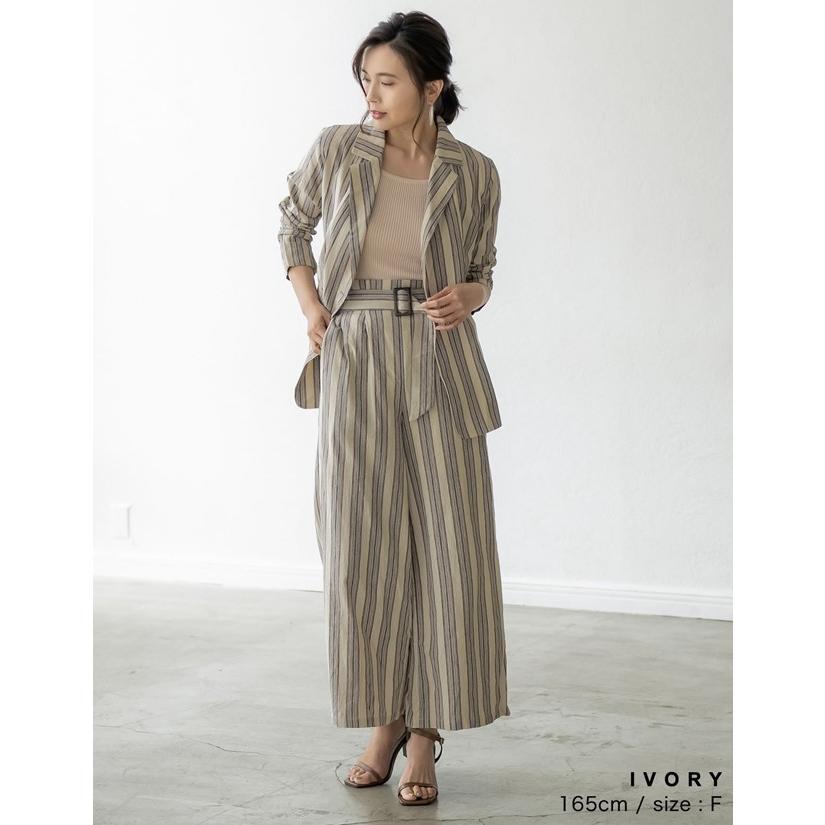 アウトレットセール ジャケット レディース テーラードジャケット ダブルボタン羽織り ストライプ カジュアル Reedit リエディ 通販 Yahoo ショッピング