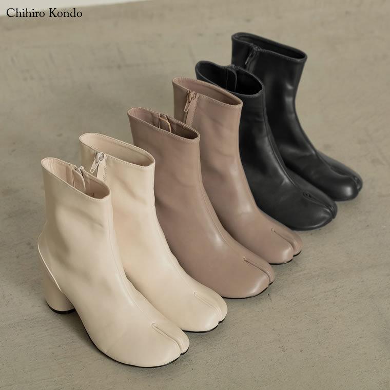 ブーツ レディース 足袋ブーツ シューズ ミドルブーツ ショートブーツ ミドル丈 クッションソール サイドファスナー Reedit リエディ 通販 Yahoo ショッピング