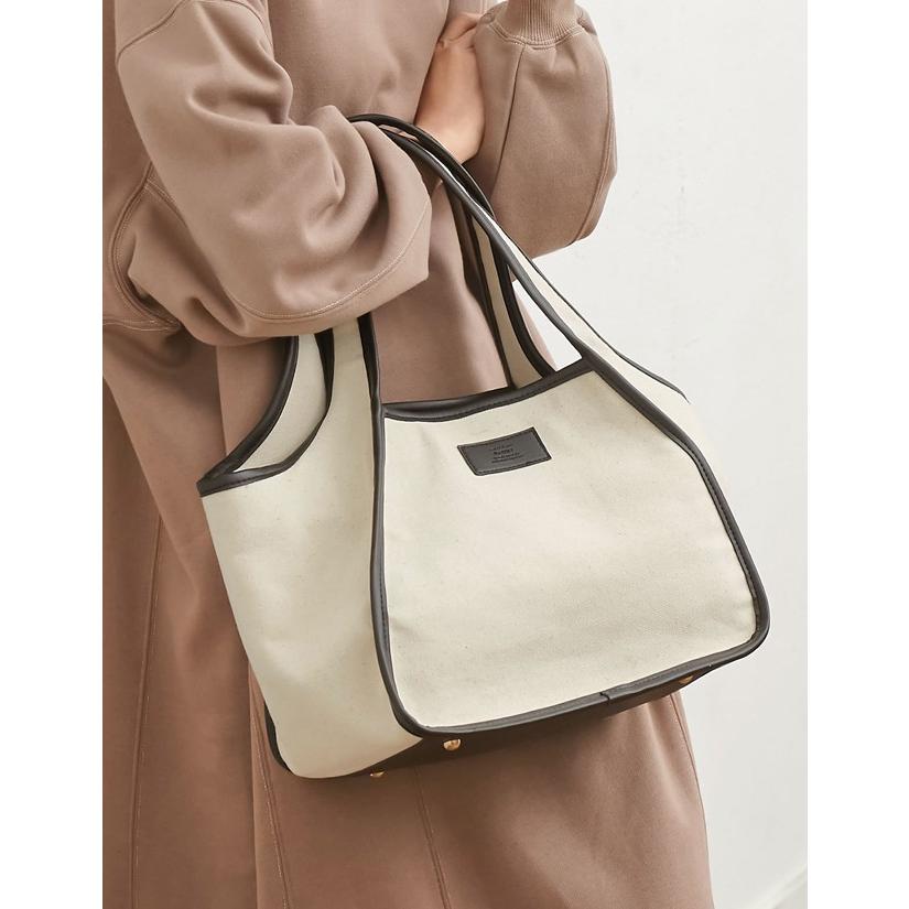 バッグ レディース トートバッグ オフィスバッグ 通勤バッグ オフィスカジュアル マチ コットン100 綿100 春 1325 Reedit リエディ 通販 Yahoo ショッピング