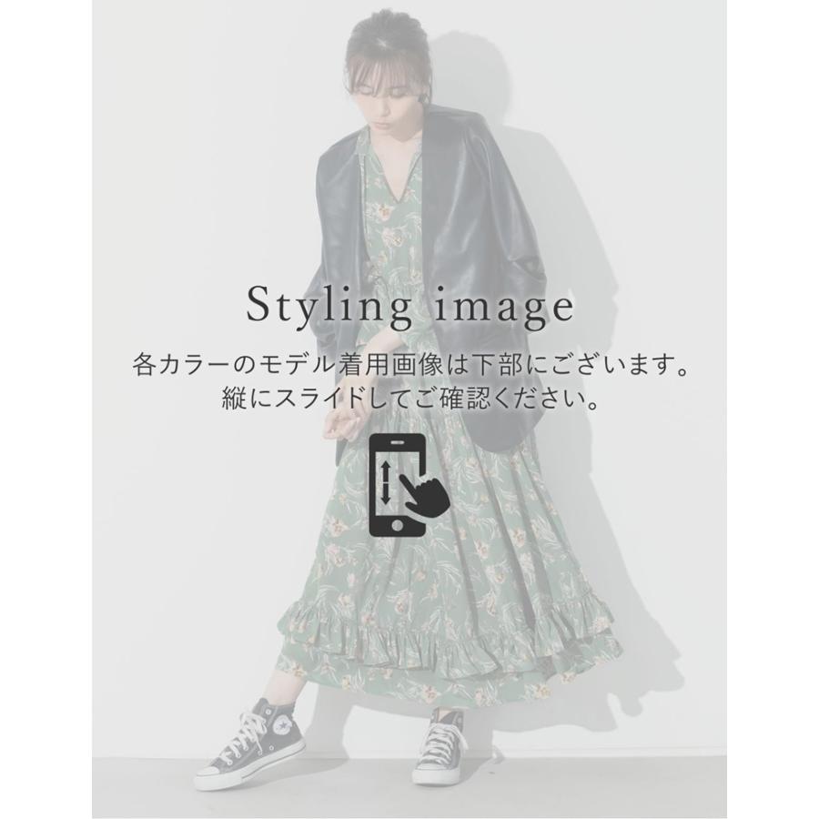 アウトレットセール 秋冬 花柄ワンピース レディース ロングワンピース 袖リボン マキシ丈 ロング丈 低身長向け 小さいサイズ 高身長向け Reedit リエディ 通販 Yahoo ショッピング