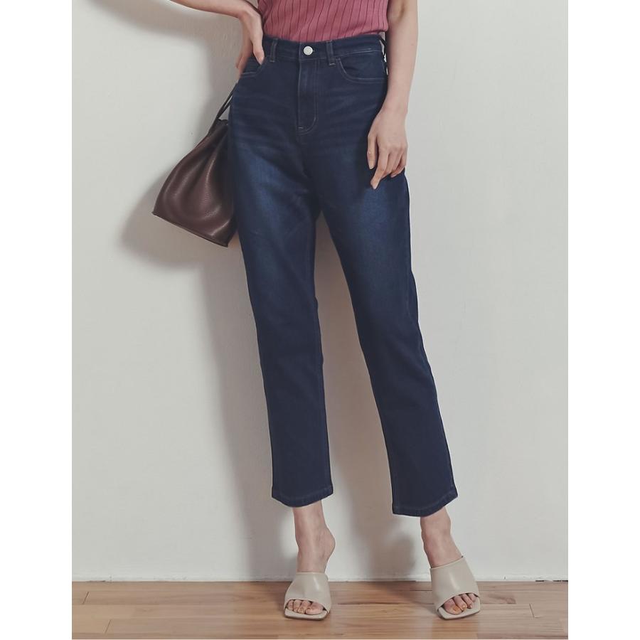デニムパンツ レディース ストレッチデニム テーパードパンツ パンツ ジーパン ジーンズ 梅雨 洗える 洗濯できる Reedit リエディ 通販 Yahoo ショッピング