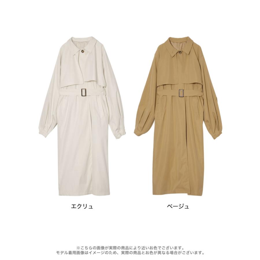 Re:EDIT コート トレンチコート アウター 羽織り ボリュームスリーブ 