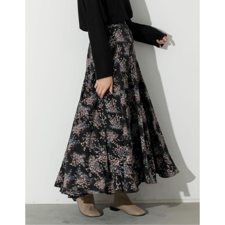 スプリングセール スカート フレア フレアスカート 花柄 花柄スカート ロング ロングスカート ウエストバックゴム 低身長向け Reedit リエディ 通販 Yahoo ショッピング