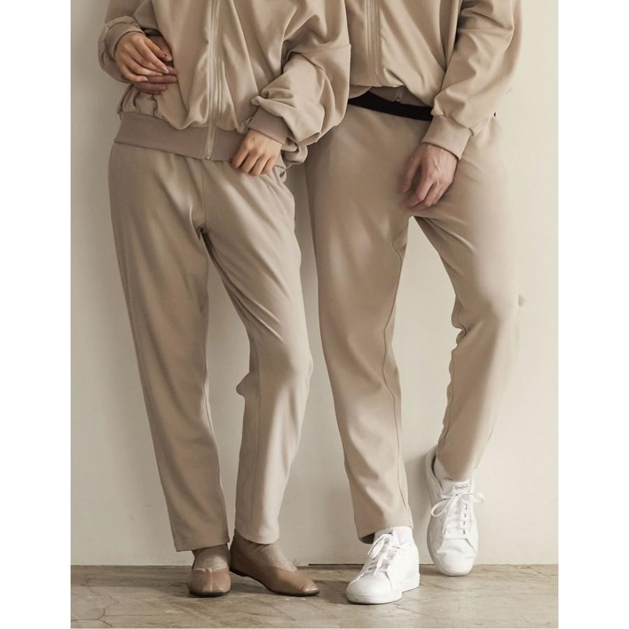 パンツ 秋冬 レディース メンズ ペアルック ユニセックス テーパードパンツ セットアップ ルームウェア 男女兼用 親子ペア 低身長向け I.W.U | Re:EDIT | 15