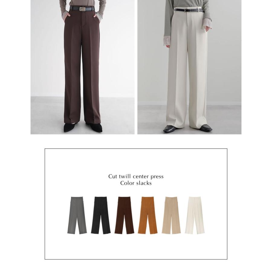 パンツ スラックス レディース 6色 低身長 高身長 カラーパンツ ベルトループ ウエストバックゴム ポケットあり セットアップ対応 春夏[mb] | Re:EDIT | 20
