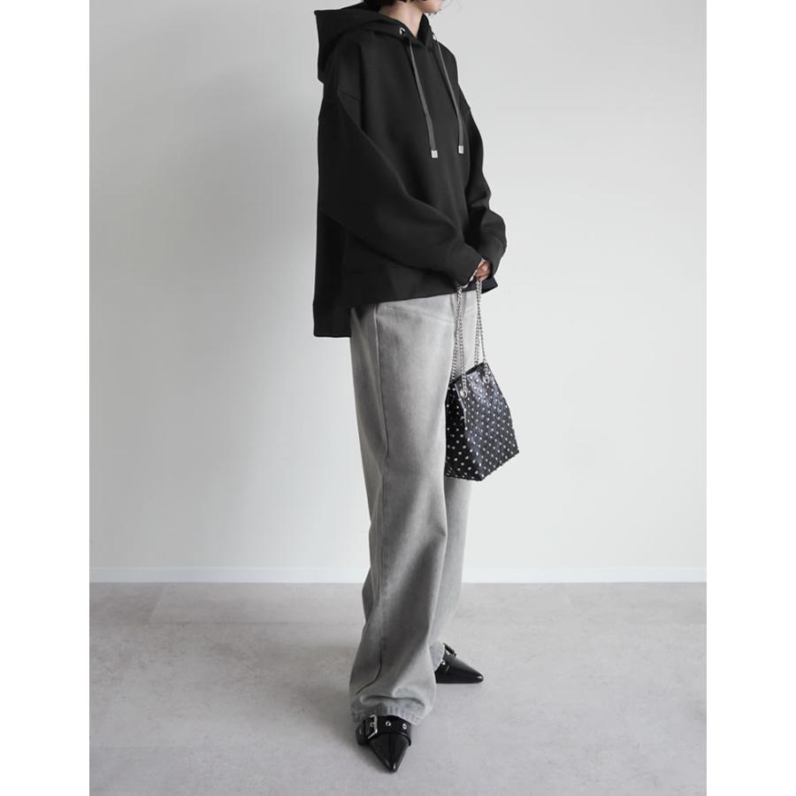 trois ダンボール切替 フーテッド ベスト　レディース　パーカー　trois Re:EDIT（リエディ） パーカー トップス フーディー レディース M/L 3