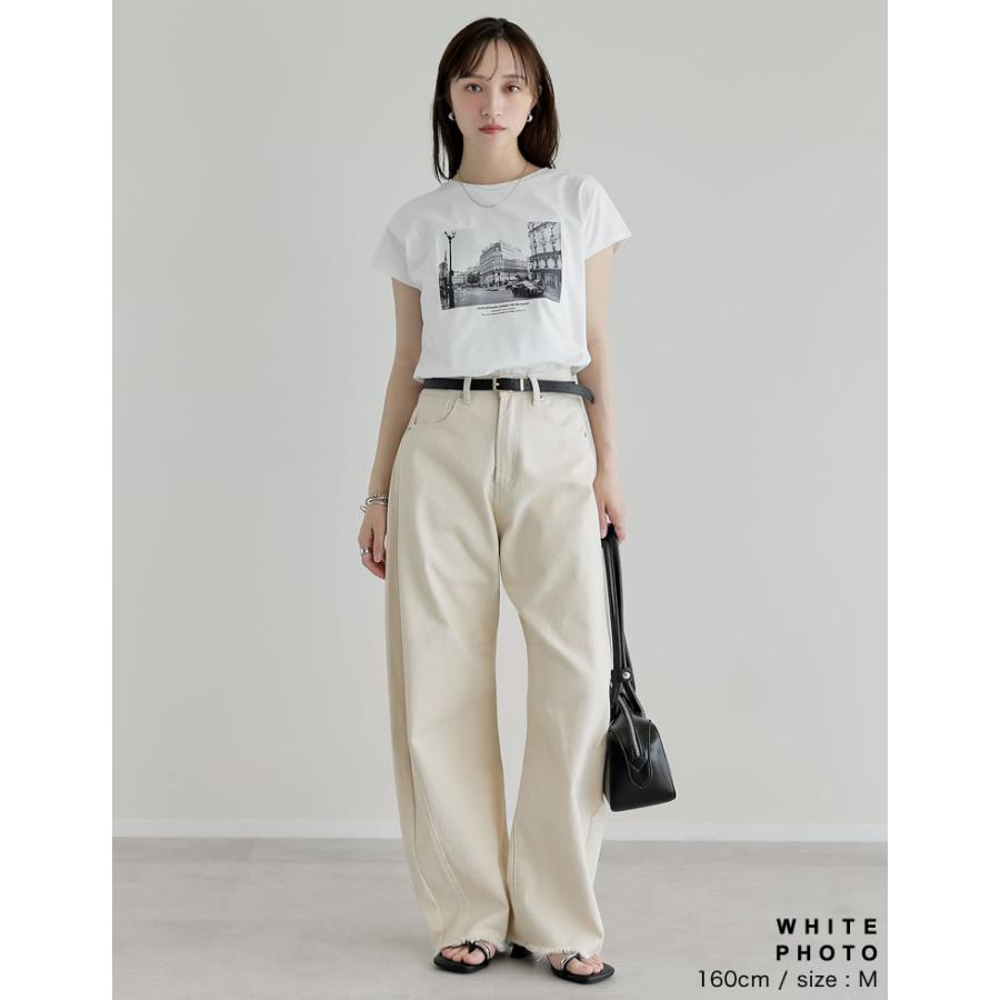 Tシャツ レディース 半袖 トップス ロゴTシャツ ロゴT 接触冷感 UVカット 日焼け対策 春夏[mb] | Re:EDIT | 15