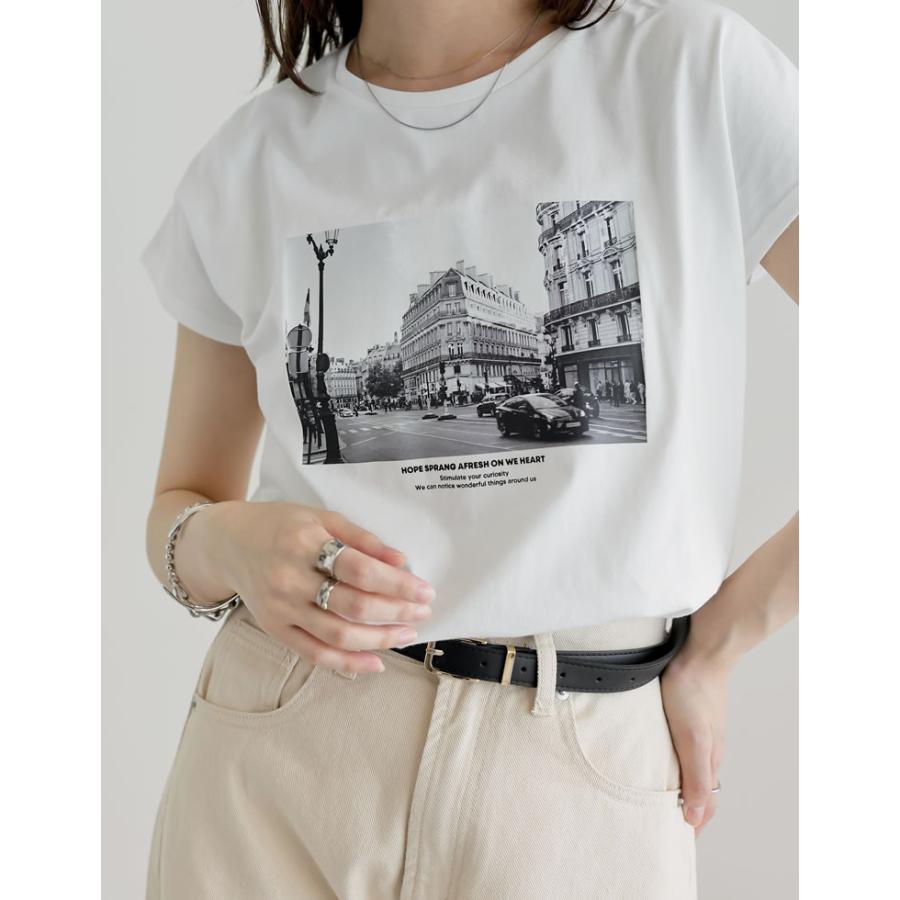 Tシャツ レディース 半袖 トップス ロゴTシャツ ロゴT 接触冷感 UVカット 日焼け対策 春夏[mb] | Re:EDIT | 16