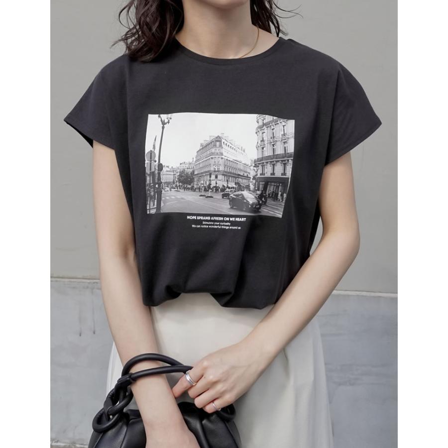 Tシャツ レディース 半袖 トップス ロゴTシャツ ロゴT 接触冷感 UVカット 日焼け対策 春夏[mb] | Re:EDIT | 07