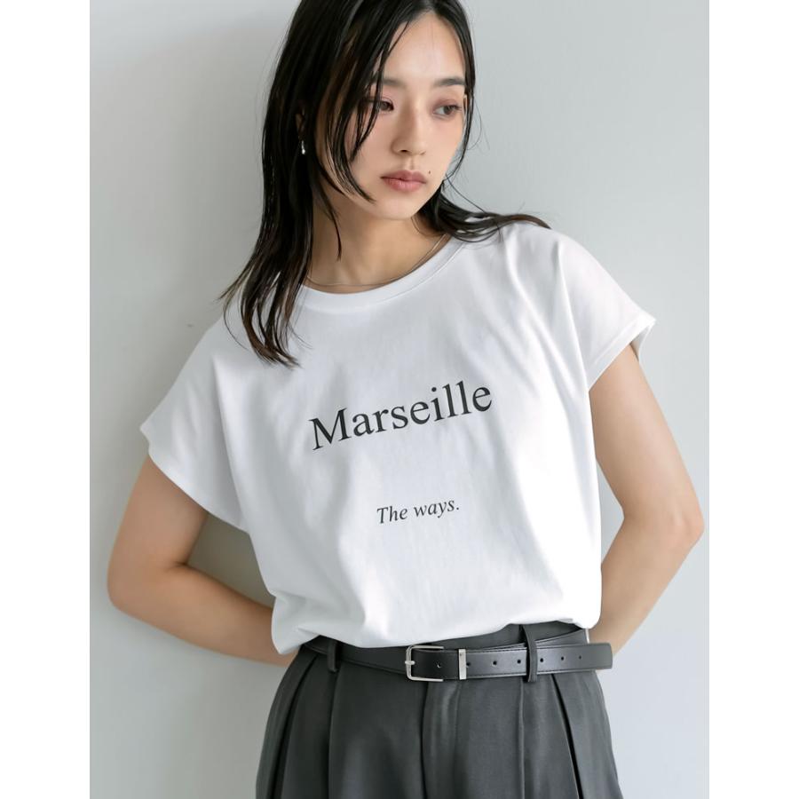 Tシャツ レディース 半袖 トップス ロゴTシャツ ロゴT 接触冷感 UVカット 日焼け対策 春夏[mb] | Re:EDIT | 09