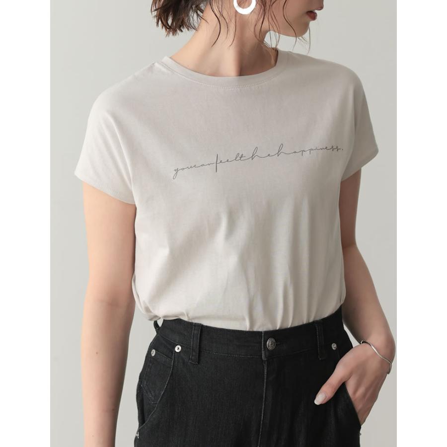 Tシャツ レディース フレンチスリーブ 半袖 ロゴtシャツ オーガニックコットン 綿 コットン100 サステナブル 21春夏 4 30頃発送 Reedit リエディ 通販 Yahoo ショッピング