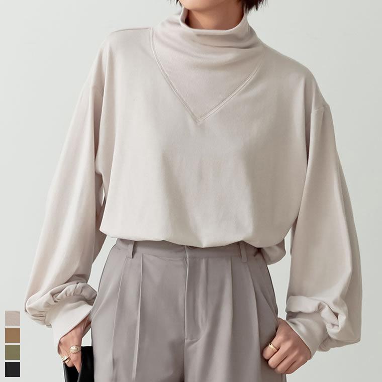 スプリングセール カットソー レディース ハイネック ボリュームスリーブ バルーンスリーブ トップス Reedit リエディ 通販 Yahoo ショッピング