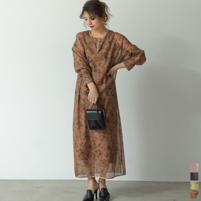 ワンピース レディース レイヤードワンピース 花柄ワンピース インナーキャミワンピース付き 2点セット ロング丈 低身長向け 21春 Reedit リエディ 通販 Yahoo ショッピング