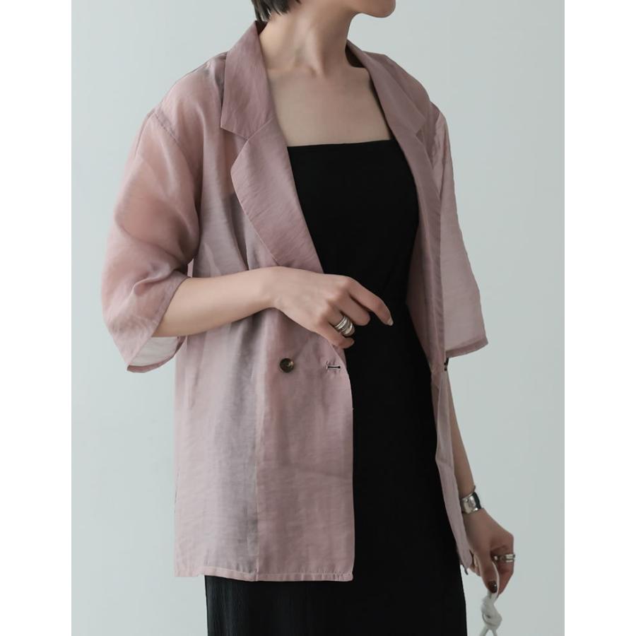 シアージャケット&シャツセット　seven_fairy Re:EDIT（リエディ） シャツジャケット シアーシャツ シアージャケット