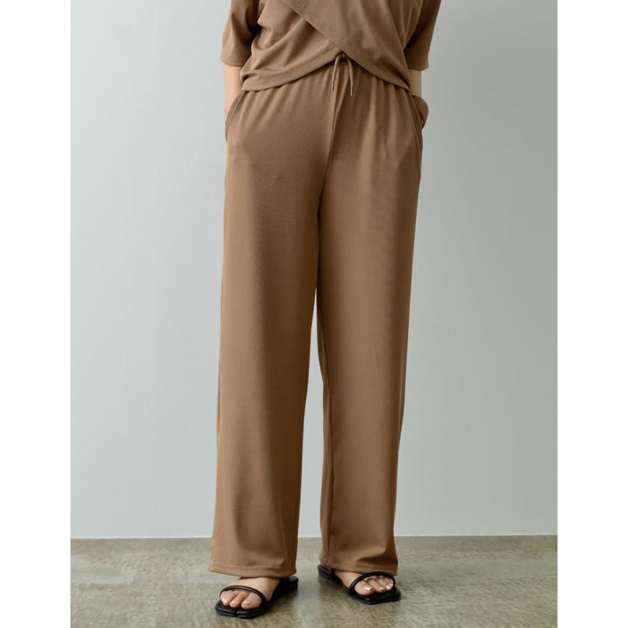 パンツ レディース ストレッチパンツ リラックスパンツ イージーパンツ ウエストゴム SCサイズ 低身長向けSサイズ対応 セットアップ | Re:EDIT | 14