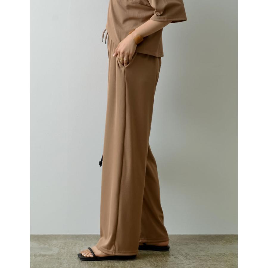 パンツ レディース ストレッチパンツ リラックスパンツ イージーパンツ ウエストゴム SCサイズ 低身長向けSサイズ対応 セットアップ | Re:EDIT | 16