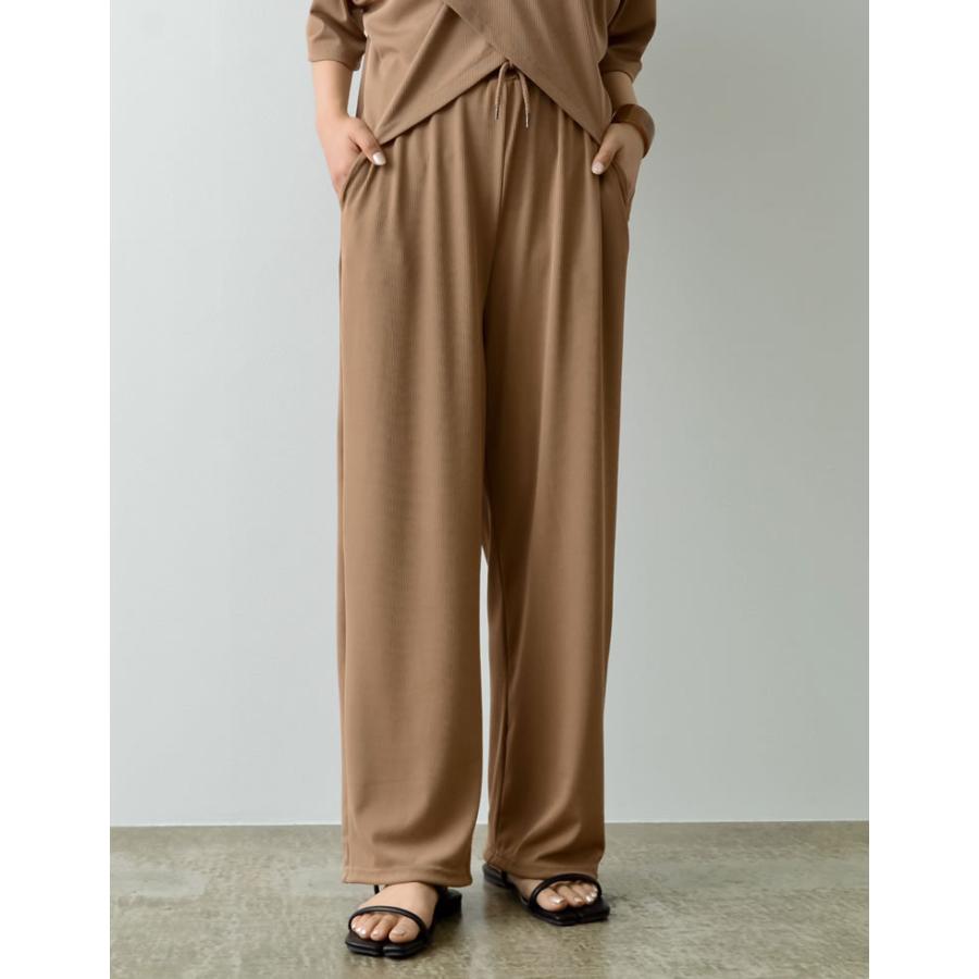 パンツ レディース ストレッチパンツ リラックスパンツ イージーパンツ ウエストゴム SCサイズ 低身長向けSサイズ対応 セットアップ | Re:EDIT | 07