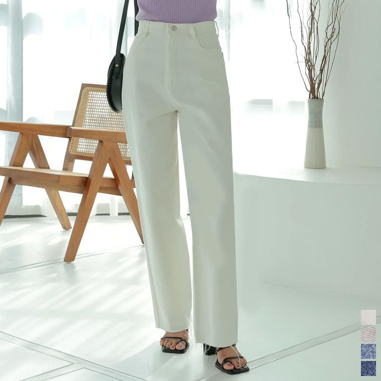 デニムパンツ レディース デニム ストレートデニム カットオフデニム ハイウエスト ハイライズ ジーンズ ジーパン Reedit リエディ 通販 Yahoo ショッピング