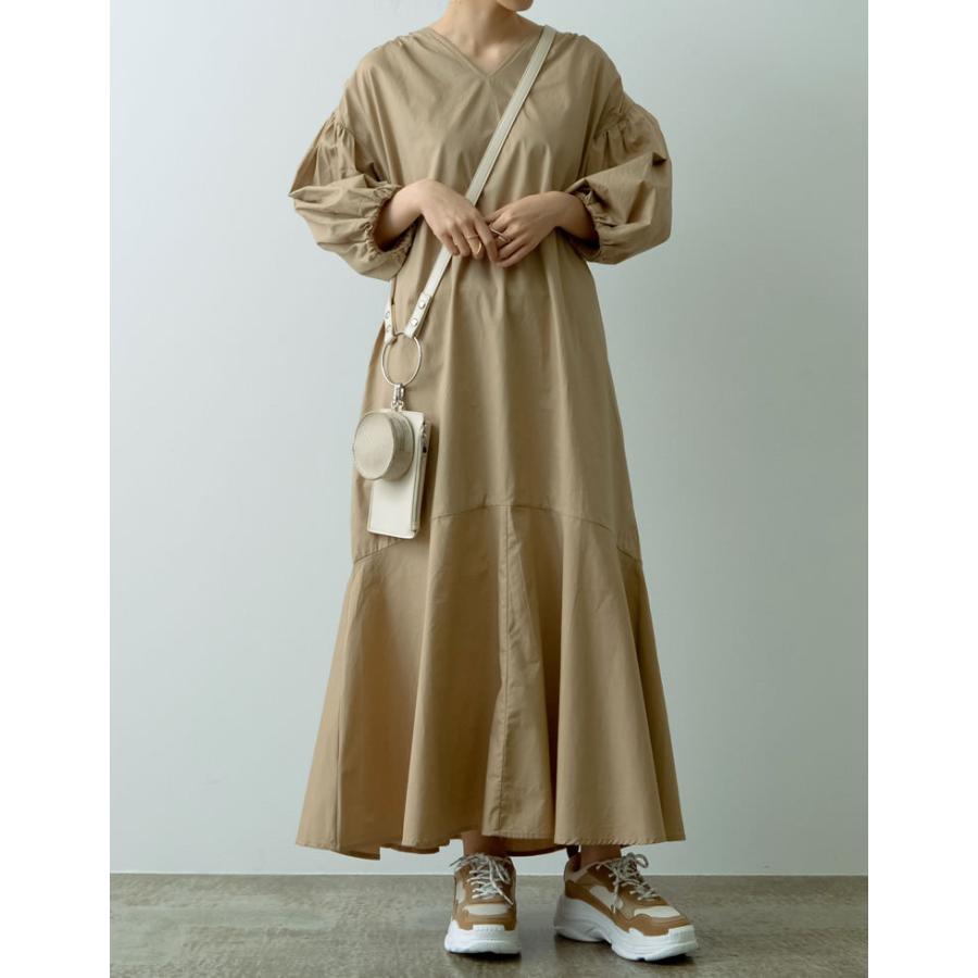 Moreセール ワンピース レディース ロング丈 ボリュームスリーブ バックシャン バックリボン サマードレス 低身長向け 高身長向け Reedit リエディ 通販 Yahoo ショッピング