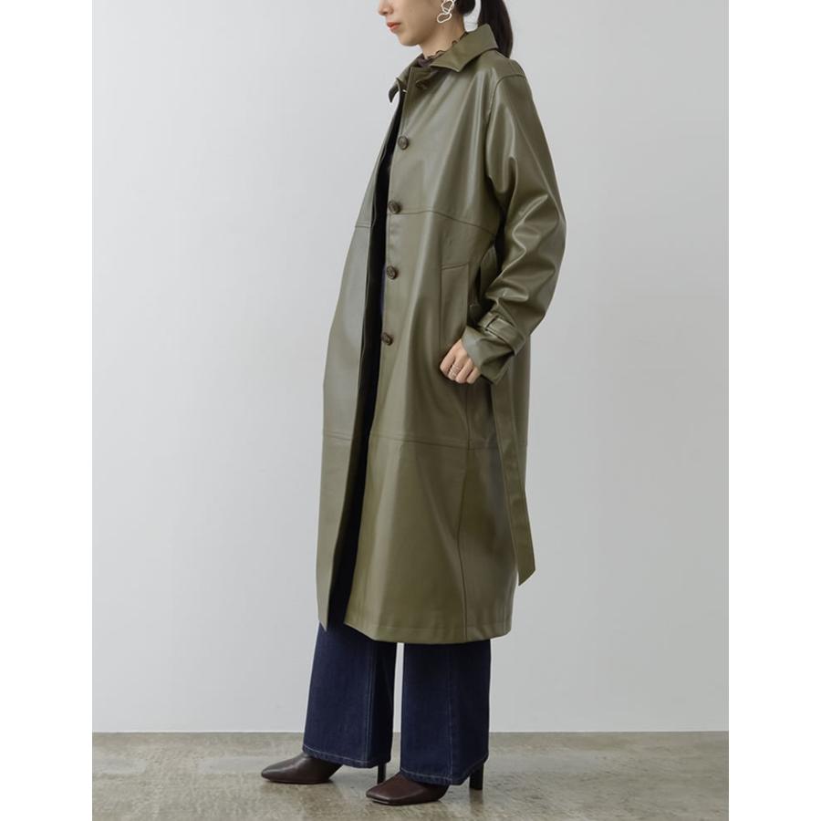 ロングコート レディース コート レザーコート エコレザー アウター サステナブル サスティナブル 低身長向け 21秋冬 21aw Reedit リエディ 通販 Yahoo ショッピング